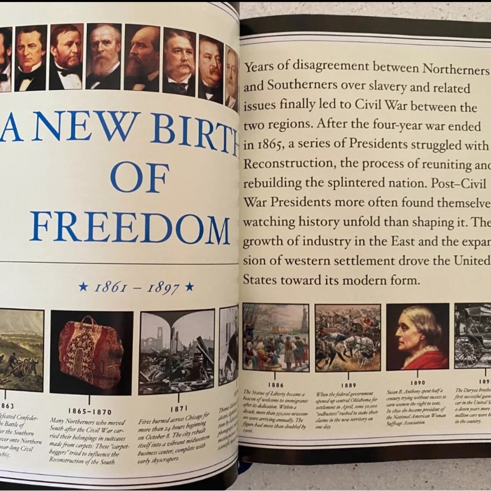 Our Country’s Presidents Hardcover Book National Geographic Leather Silver Gilde - Picture 6 of 8